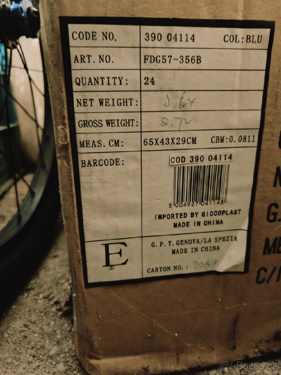 Vánoční baňky, modré, 7 cm, balení 9 ks - 4