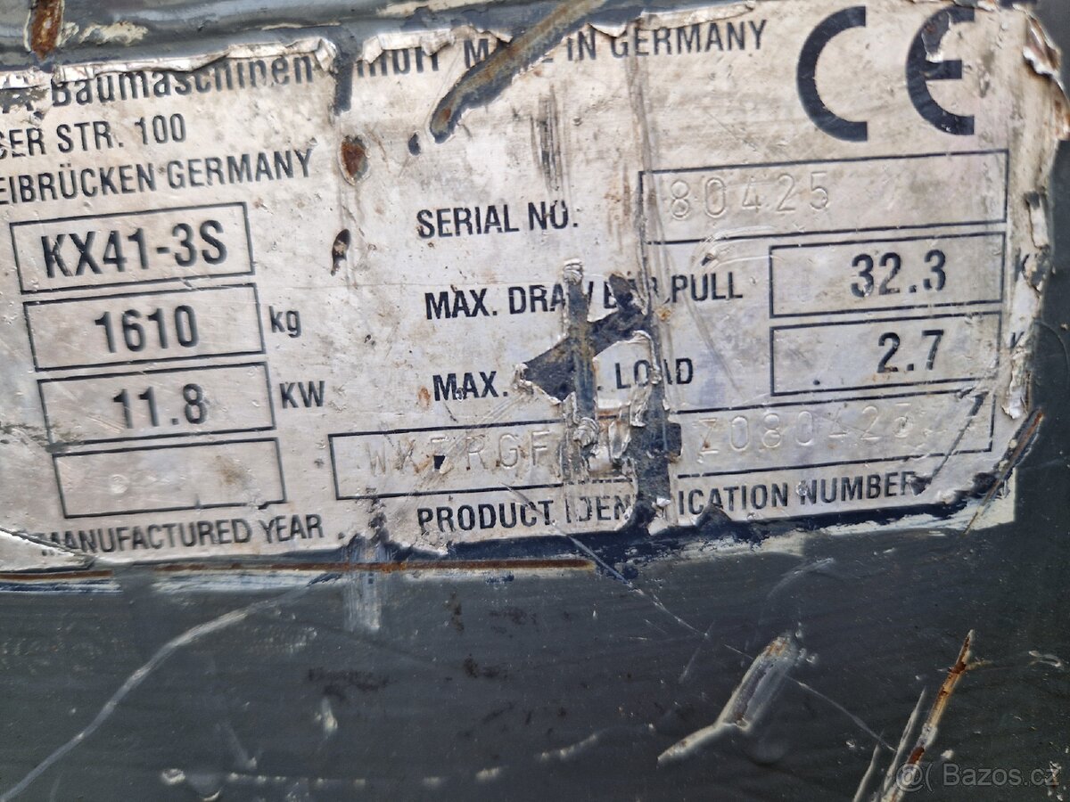 PRODÁM MINIBAGR KUBOTA KX41-3S R.V 2008 - 4