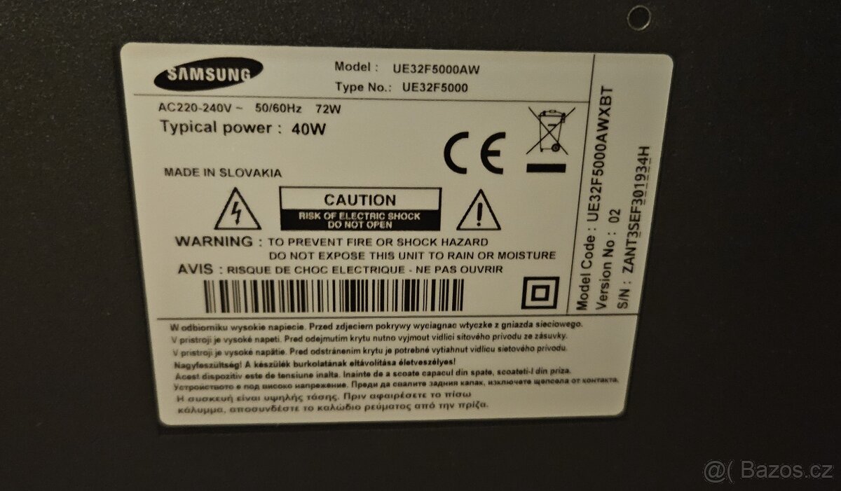 Televize Samsung UE32F5000AW - 4