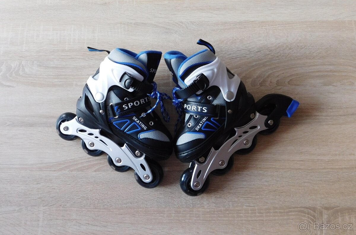 svítící nastavitelné inline brusle vel.28-32 - 4