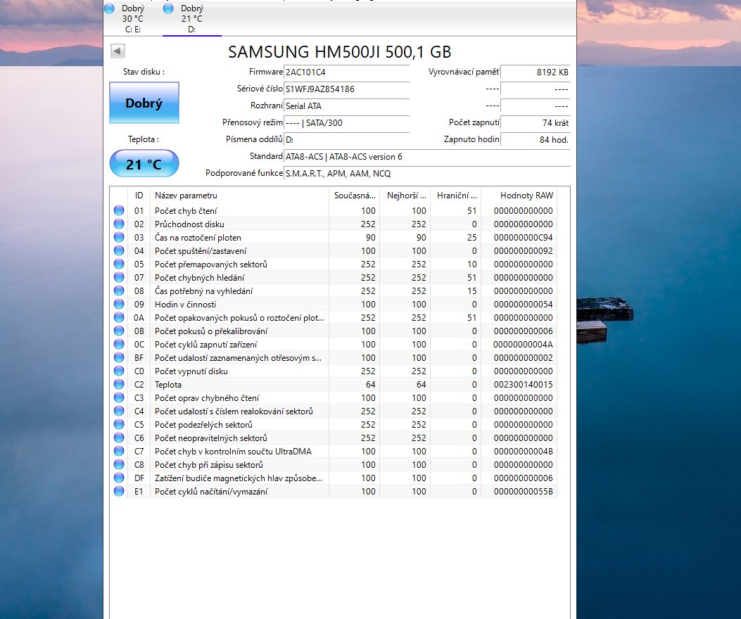7x 500GB Sata do Notebooku bez vadných sektorů - 4
