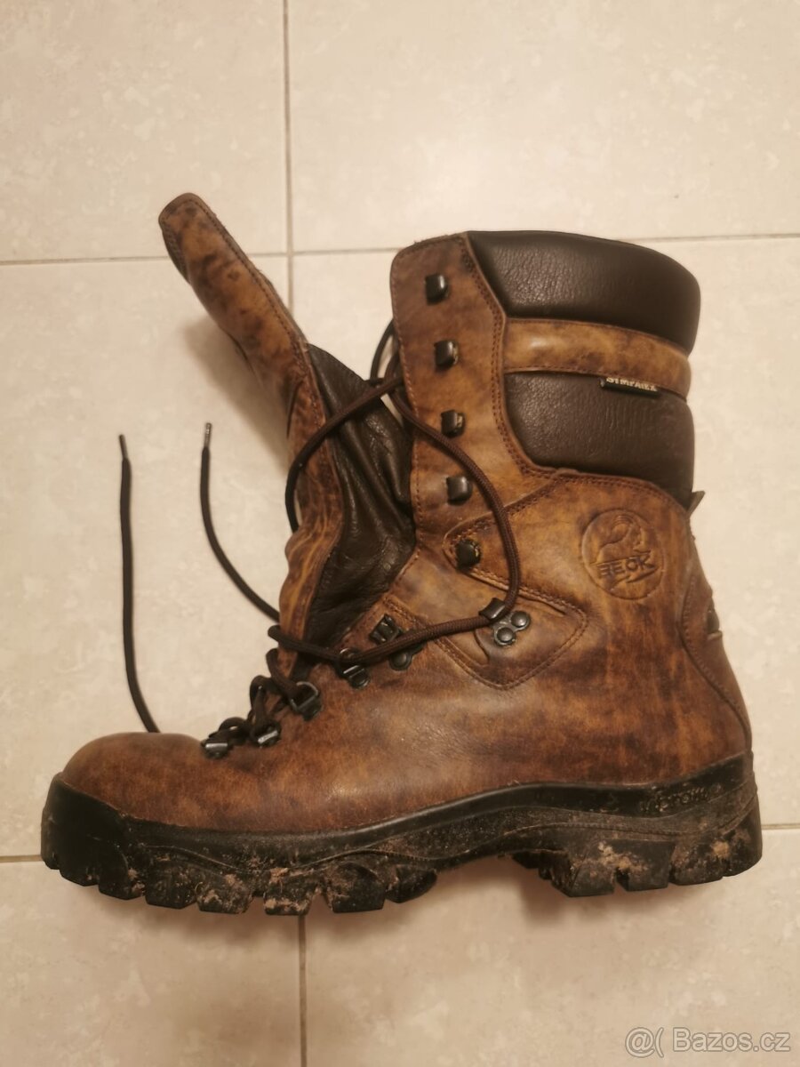 Vysoké kožené boty BECK vel 45 - 4