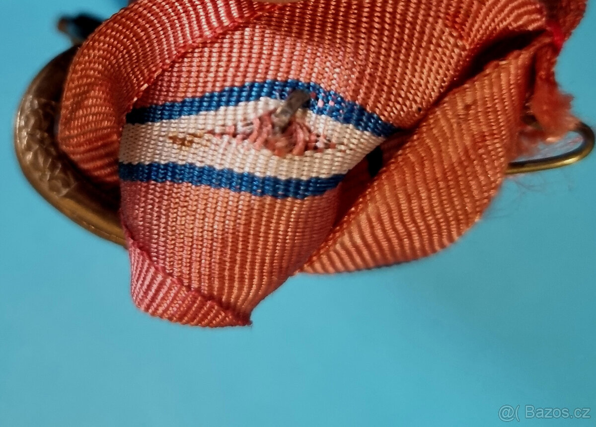 Čs revoluční med. štítek 21 a 2x lipový lístek těžká světlá - 4