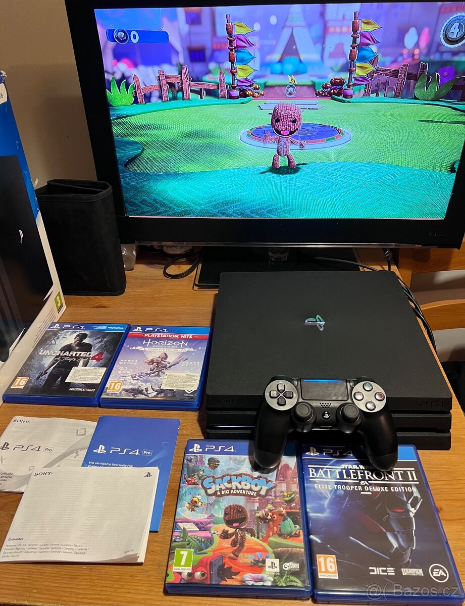 PS4 PRO 1TB + hry TOP stav - 4
