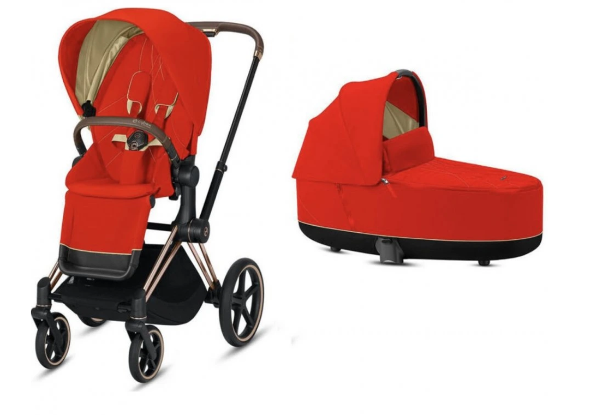 Nový Cybex Priam 2021 Autumn Gold - Rose Gold Podvozek 2v1 - 4