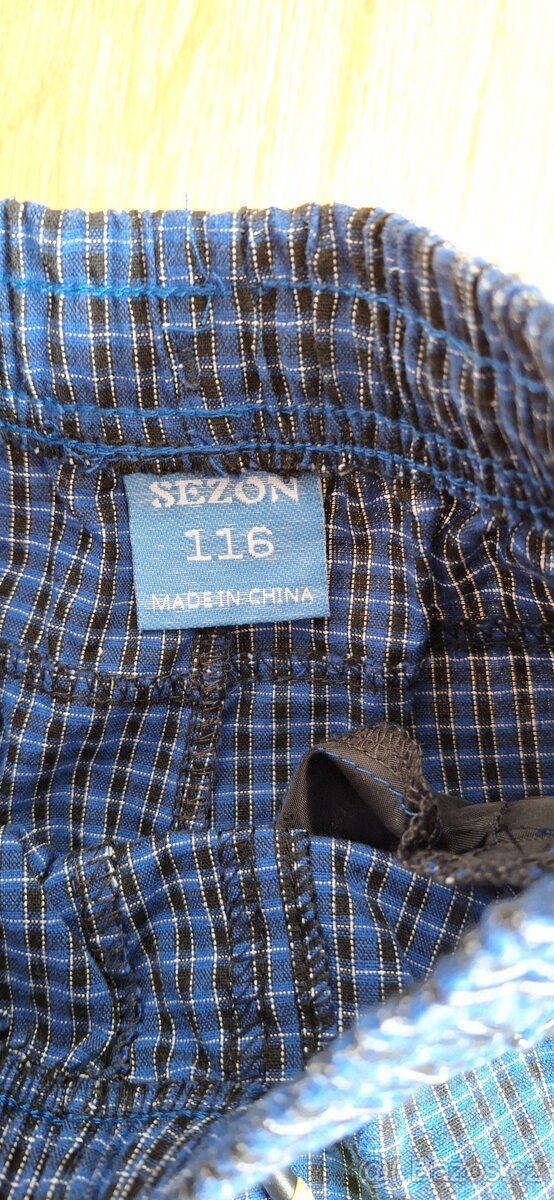 Plátěné kalhoty SEZON vel.116 - 4