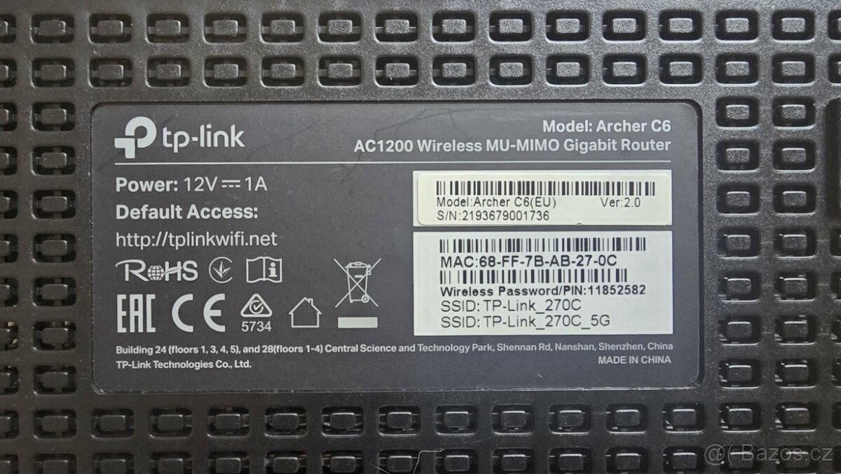 WiFi router TP-LINK Archer C6 - 4
