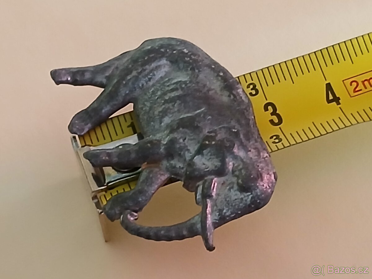 Retro cínový malý sloník - 4