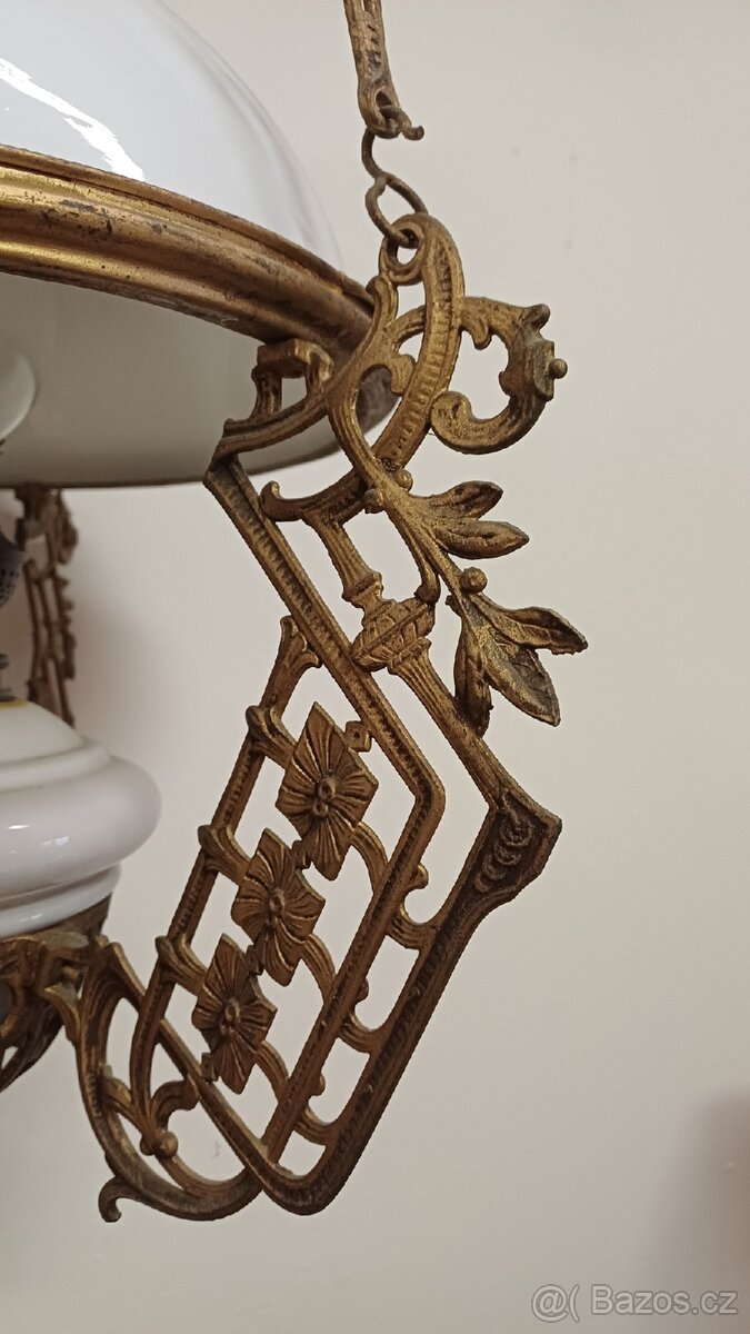 Petrolejová lampa lustry 2 ks - 4