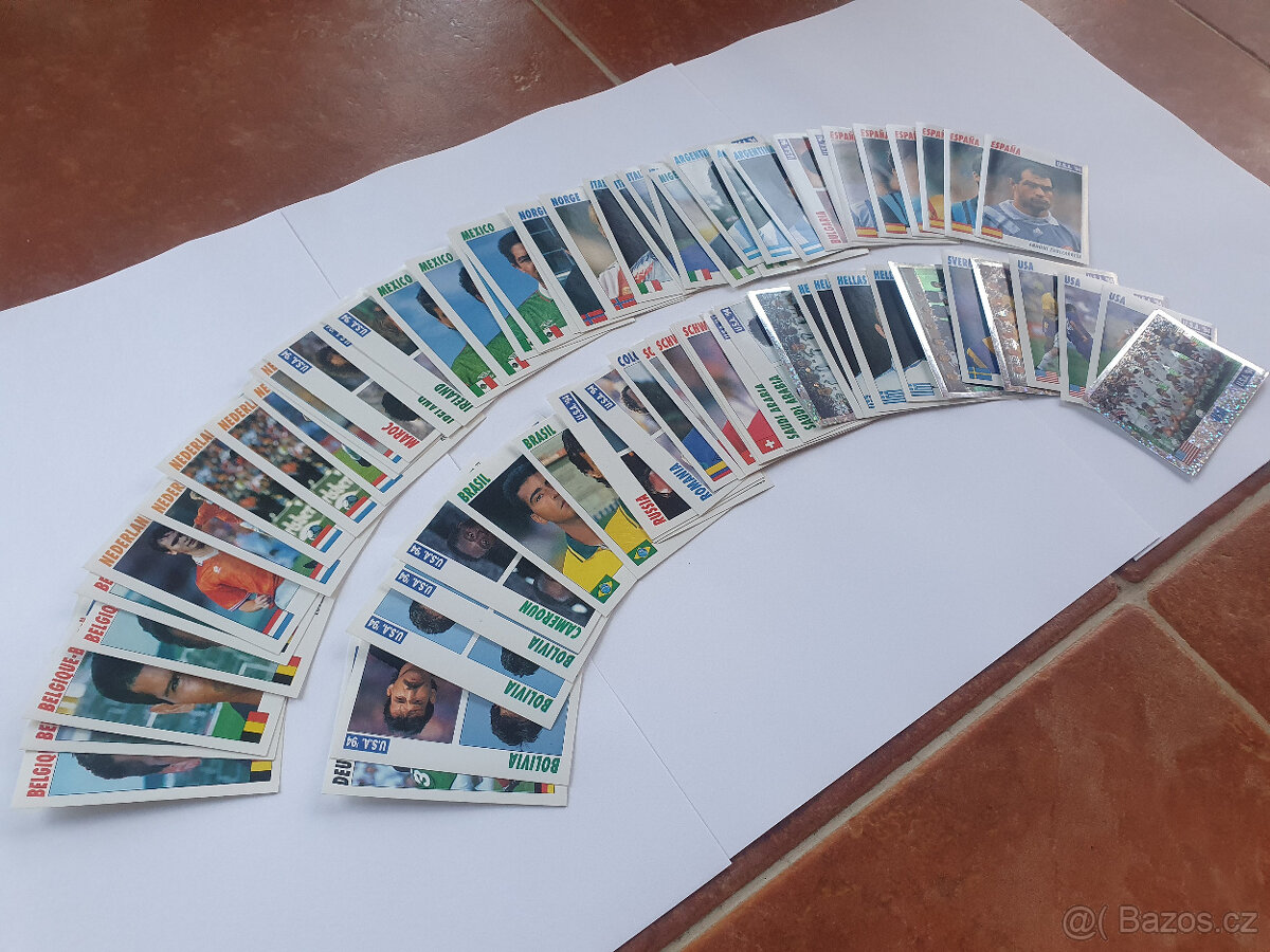 Kartičky fotbalistů MS USA 1994, 72 kusů - 4
