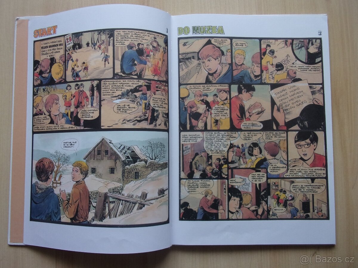 KOMIKS - MODRÁ PĚTKA, J. VERNE - PĚT NEDĚL V BALONĚ - 4