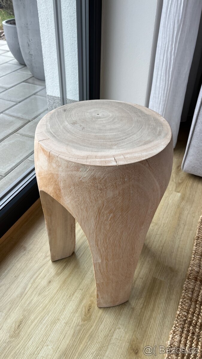 Dřevěná stolička/stolek - 4