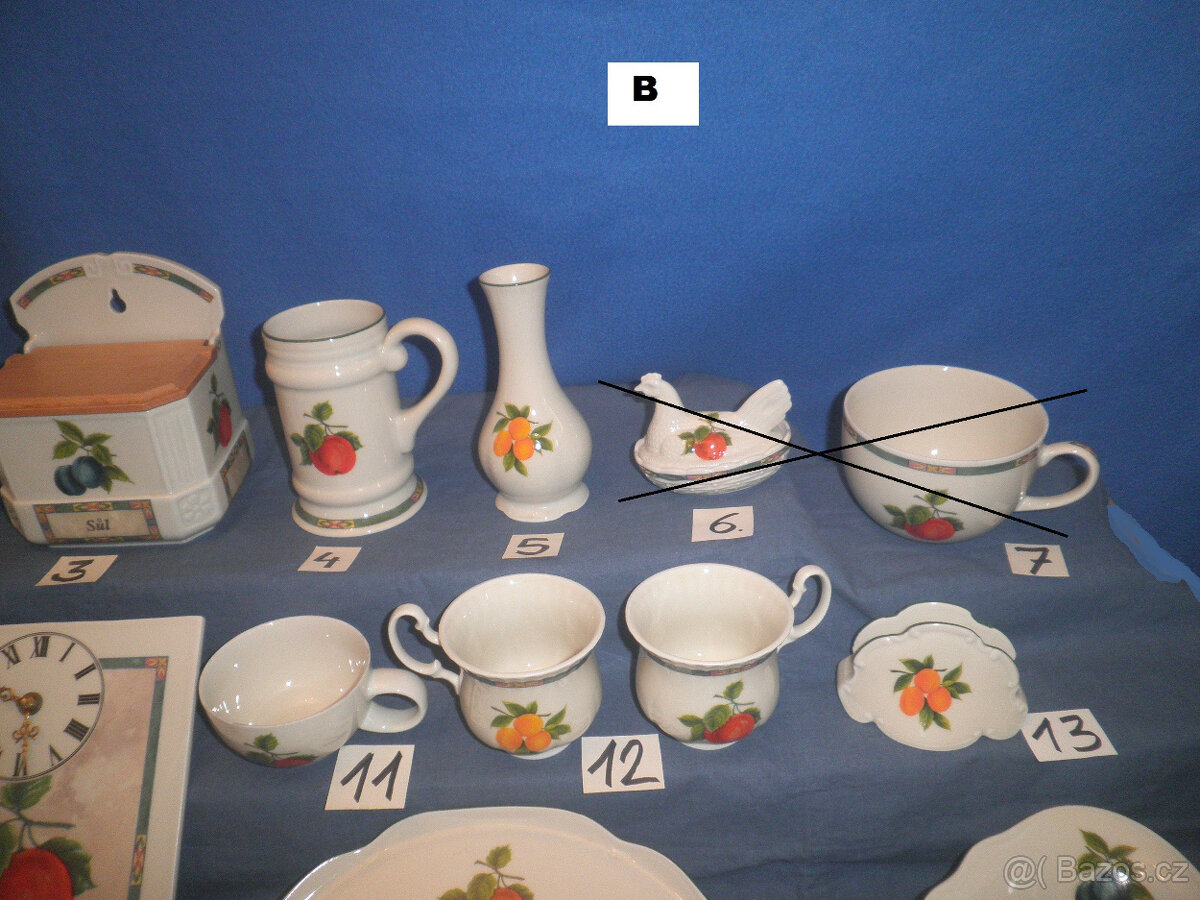 Porcelán Leander - dekor ovoce - 4