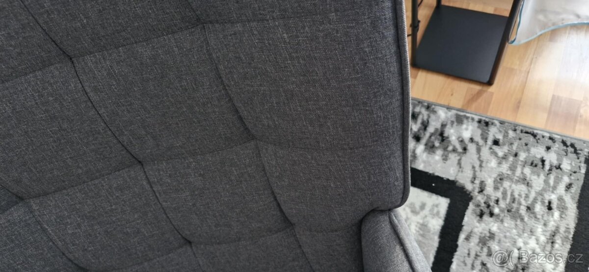 Houpací křeslo s podnožkou - 4