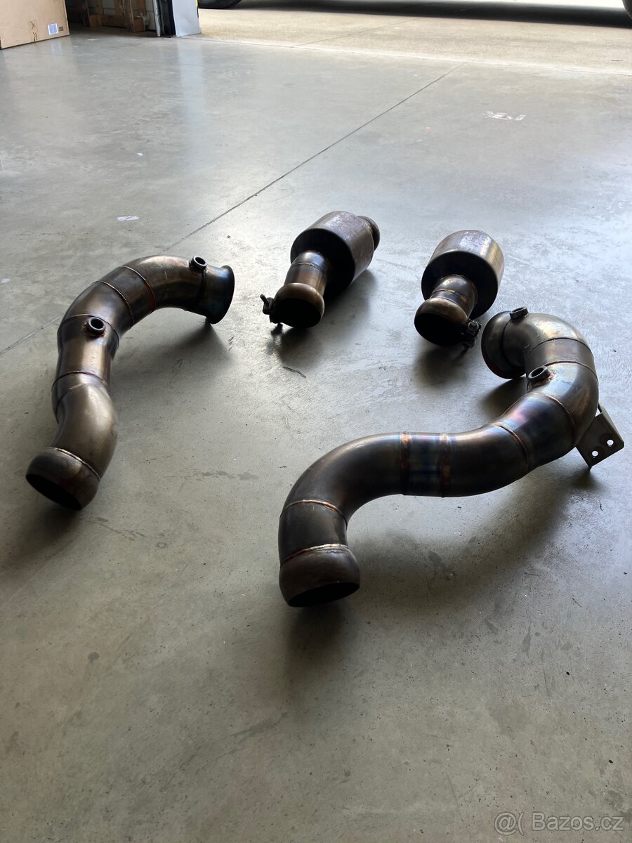 Downpipe Mercedes S63 amg 450kw / výfukové svody - 4