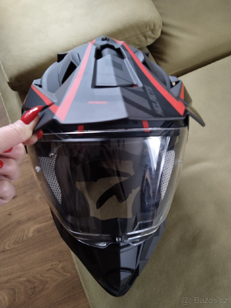 Enduro přilba NOX N312 Crow velikost XL - 4