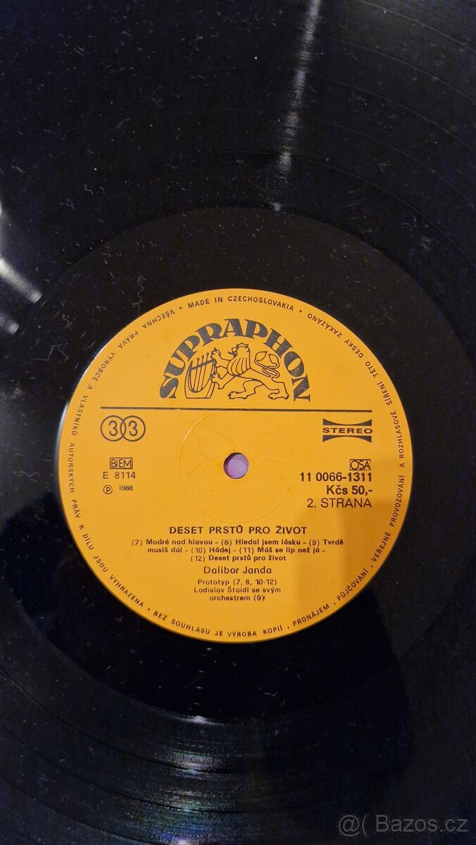 LP vinyl - Dalibor Janda | Prototyp - Deset Prstů Pro Život - 4