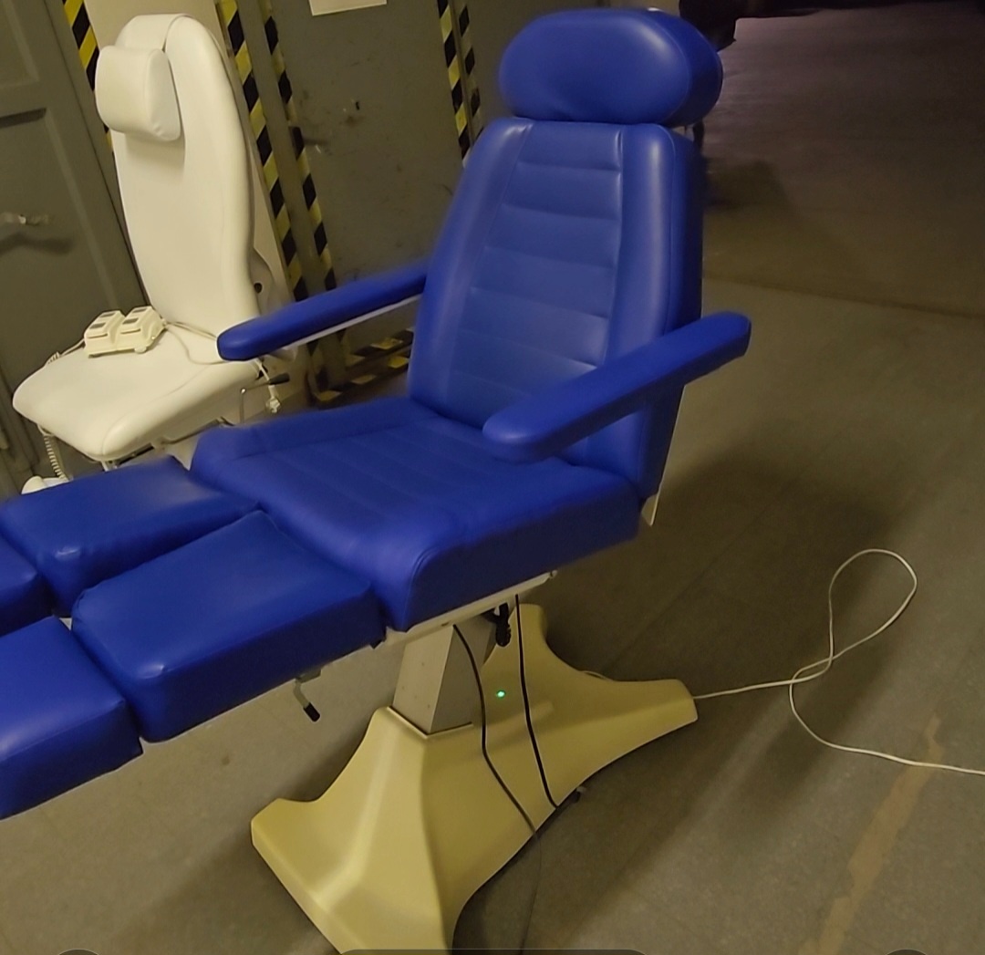 Elektrické Pedikérské křeslo modré 3motory - 4