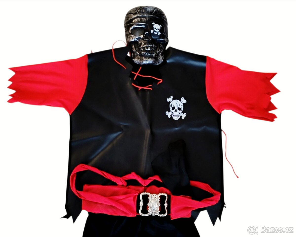 Karneval maškarní maska pirát - 4