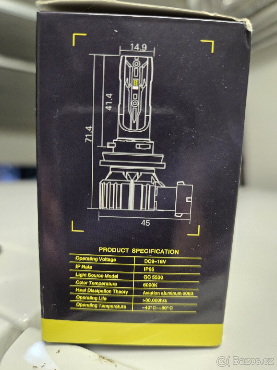 LED auto žárovky HIR2 - 4