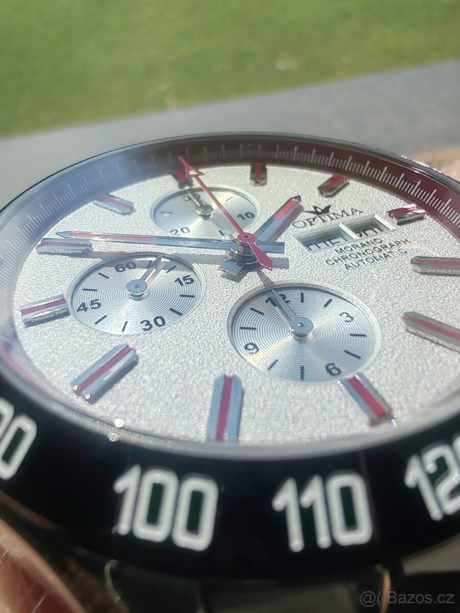 Nové švýcarské hodinky Optima - MORANO Sport Valjoux automat - 4