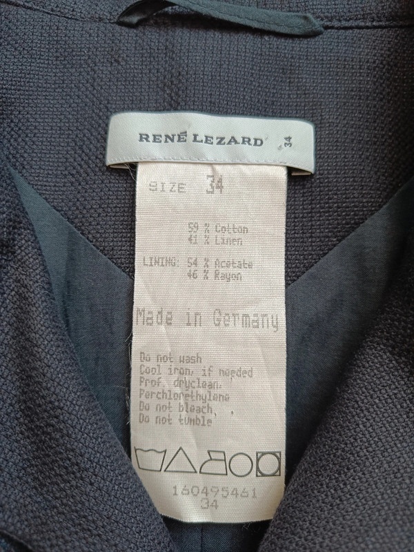 Luxusní sako/krátký kabátek René Lezard, vel. XS/S - 4