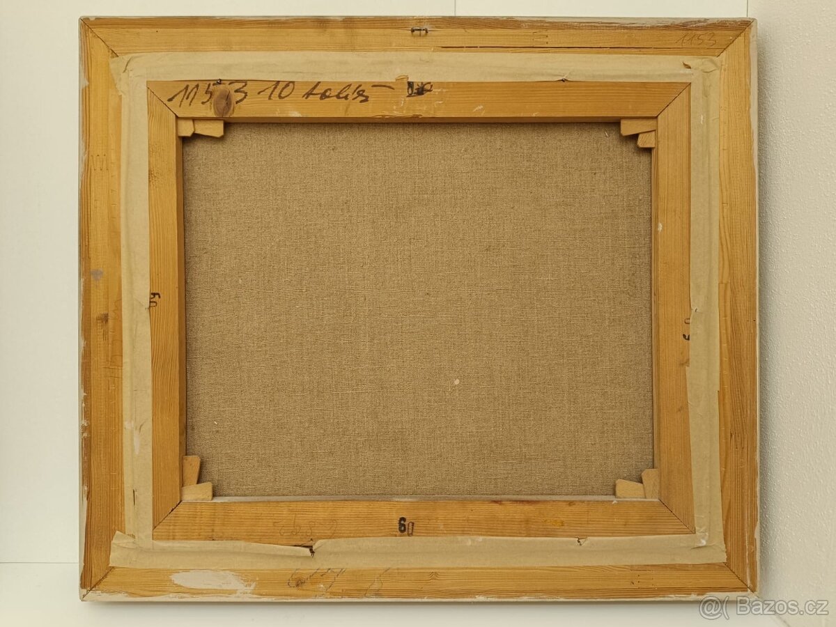 obraz S. Romych Staré Sedlo 1958, olej plátno 66x76 - 4