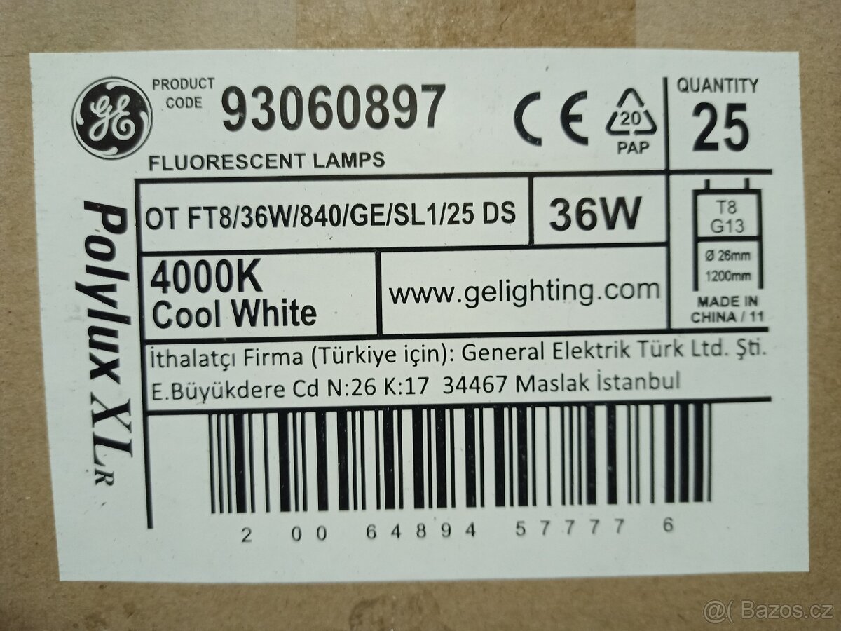 Zářivková Trubice 36W/840 120cm - 4