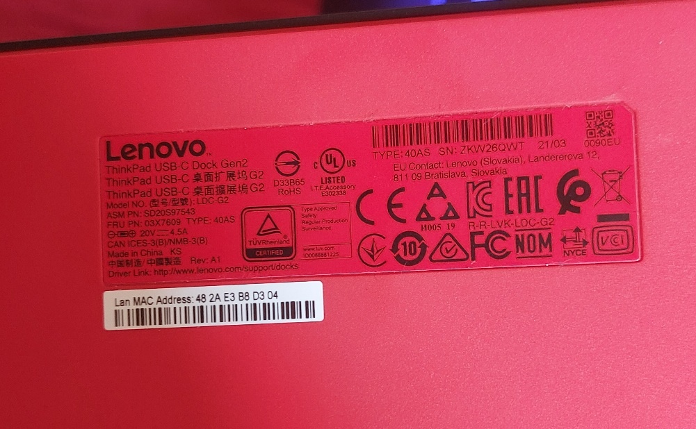 Dokovací stanice lenovo 40as - 4