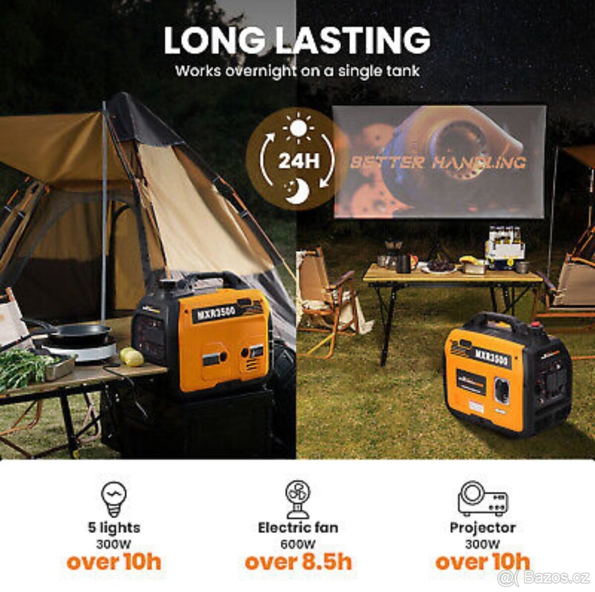 Invertorový benzínový generátor MaXpeedingRODS MXR3500i 3kW - 4