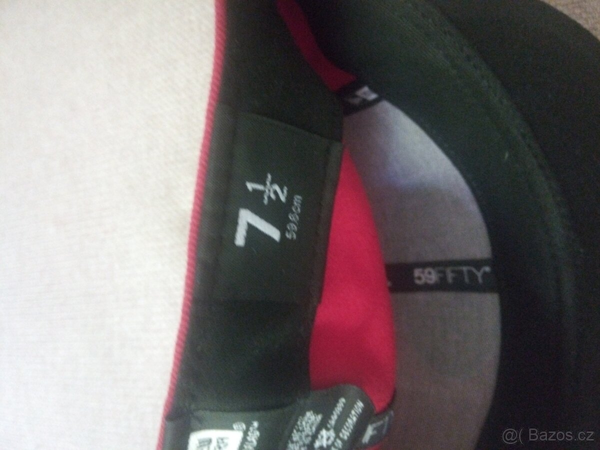 Červená kšiltovka New Era vel.7 1/2, , - 4