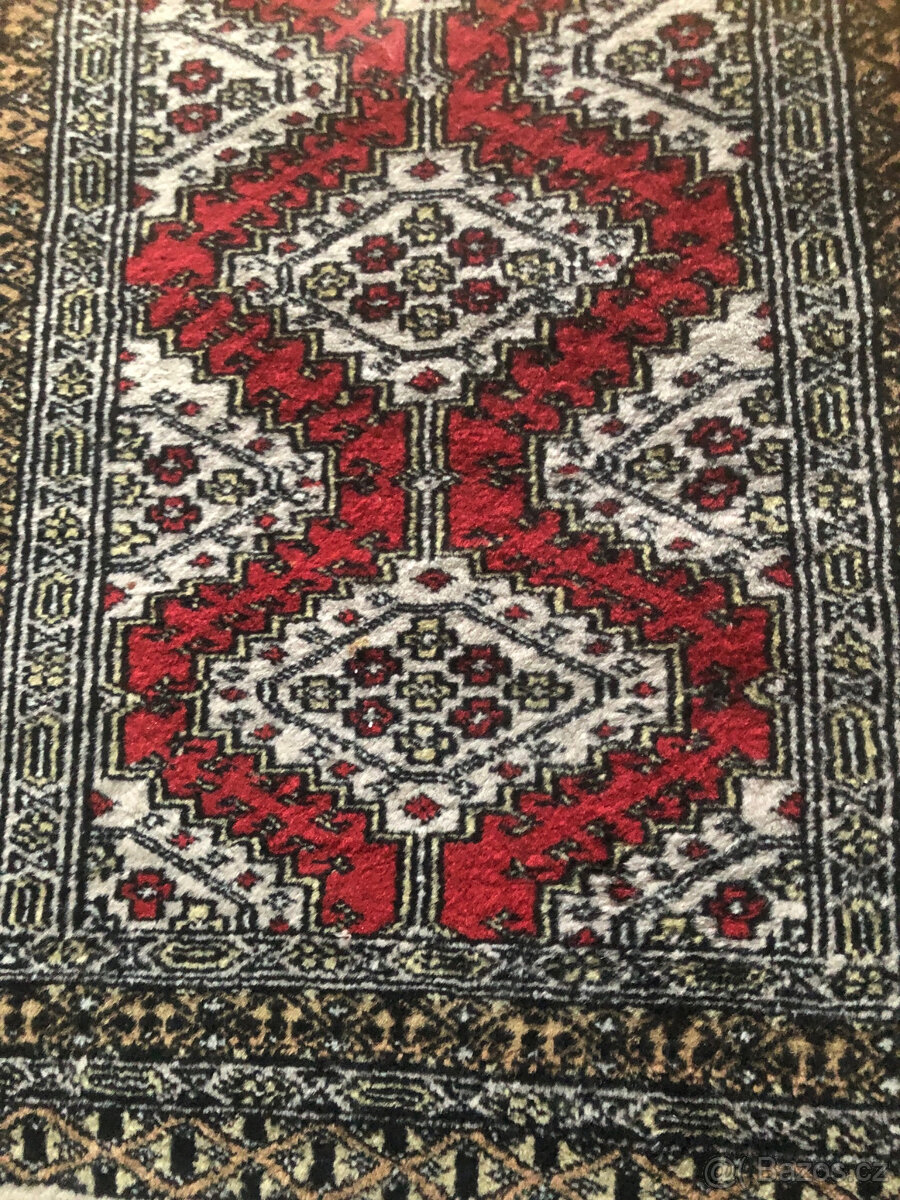 Pravý ručně vázaný koberec, běhoun Buchara - 4