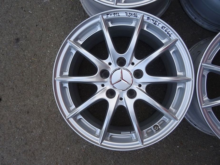 Alu disky originál Mercedes, 16", 5x112, ET 45,5, šíře 7,5J - 4