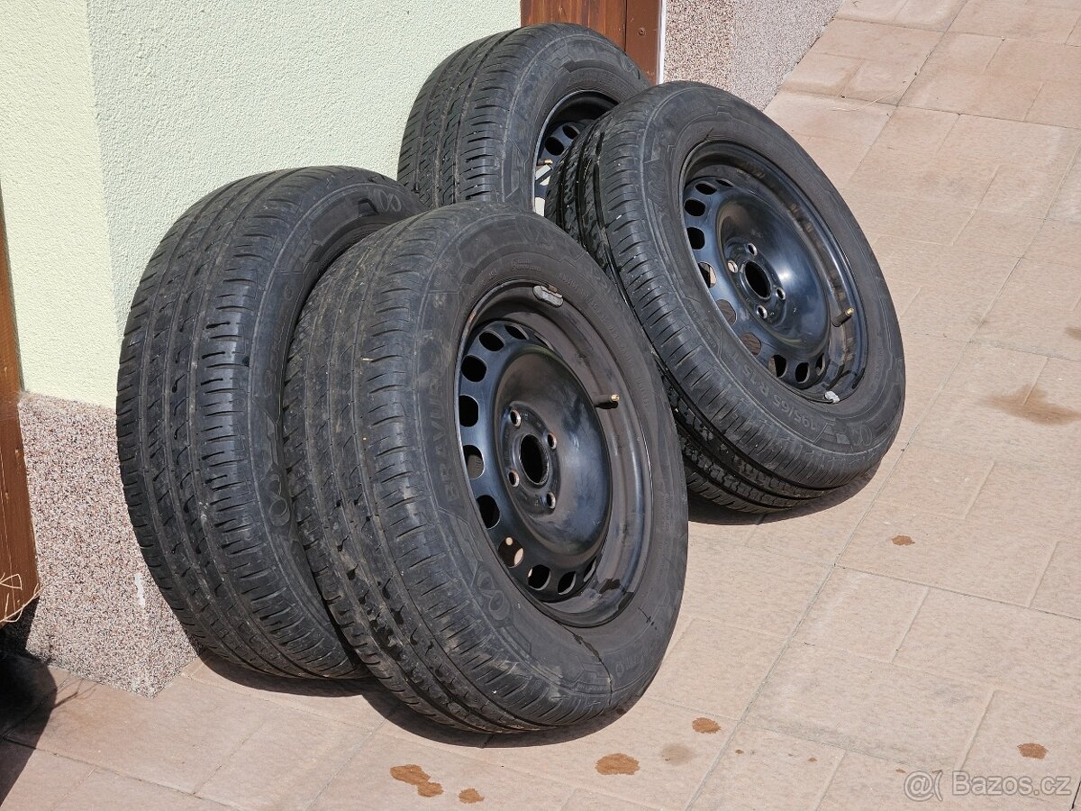 Letní kola 195/65 R15 + disky Audi 4×108, ET37 - 4
