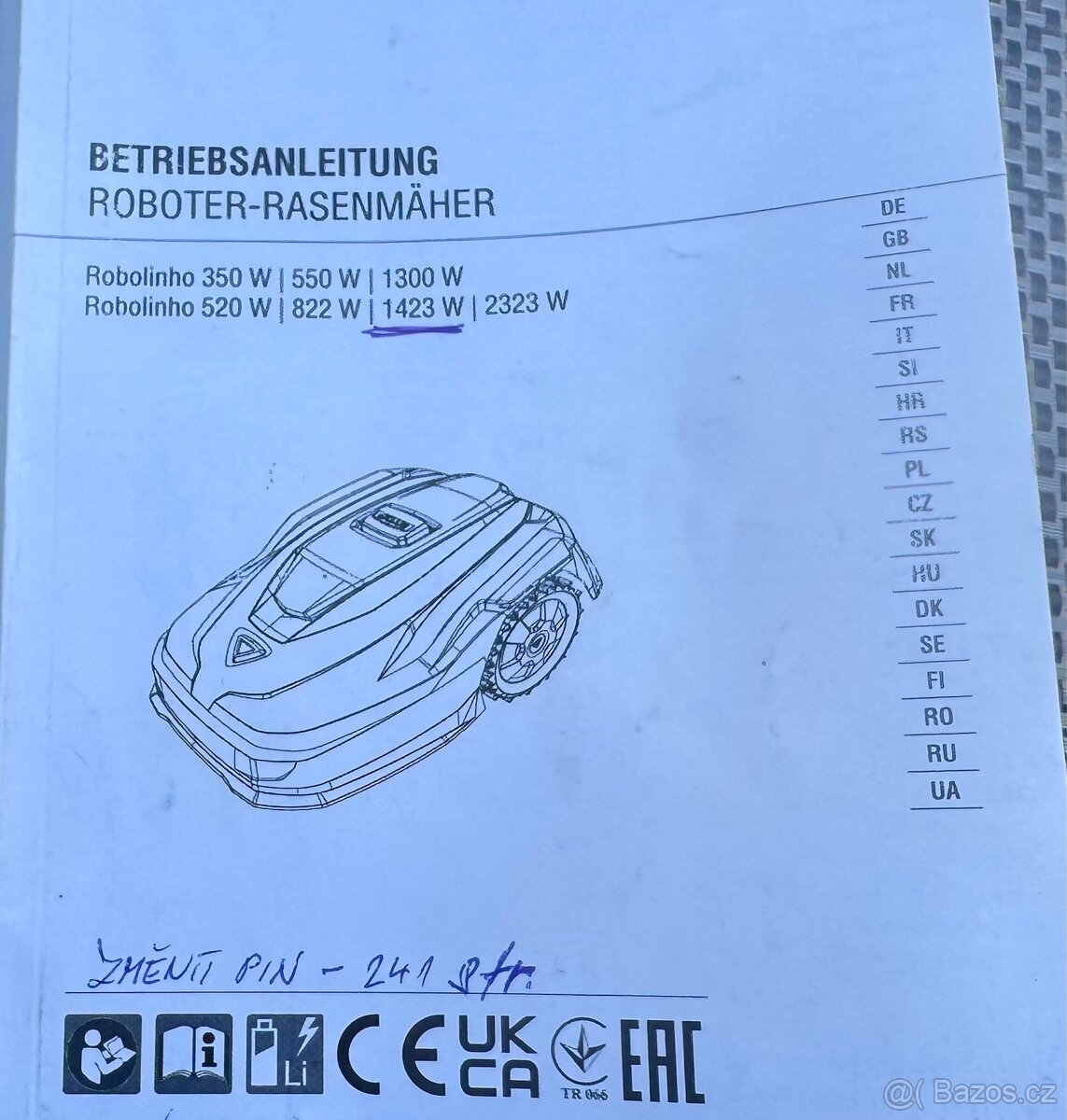 Robotická sekačka Al- Ko - 4