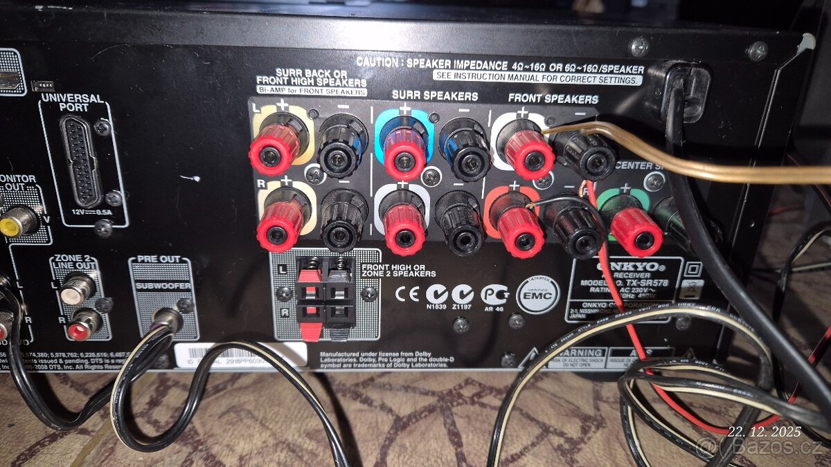 7.1kanálový AV receiver Onkyo TX-SR578 - 4