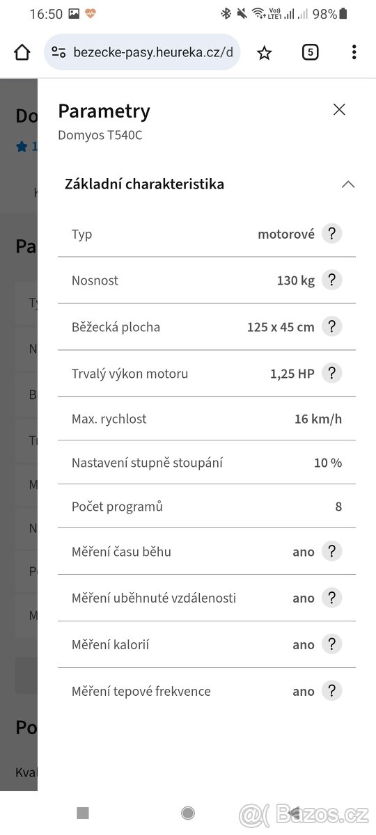 Běžecký pás Domyos T540C - 4