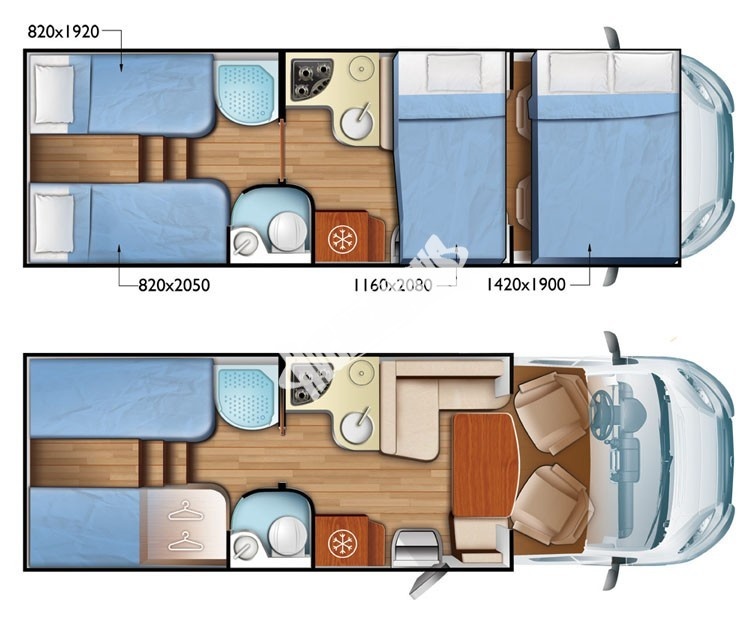 Obytné auto alkovna Mobilvetta Kea M76 - 4