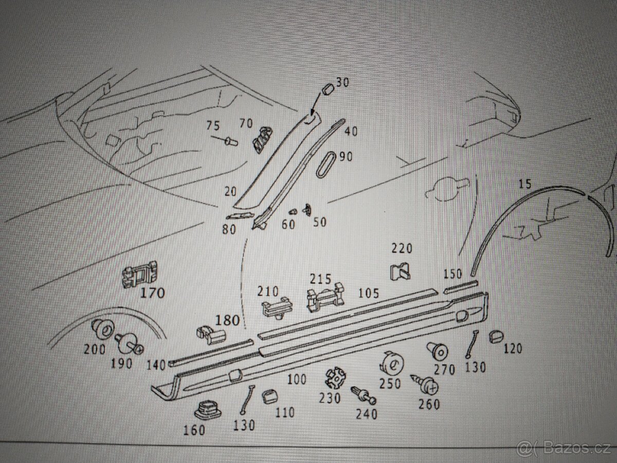 Mercedes Benz R170 SLK díl 1706981930 - 4