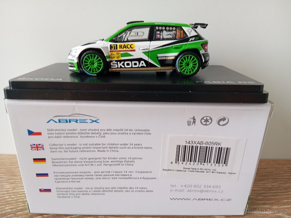 Škoda Fabia R5 1:43 Abrex - 4