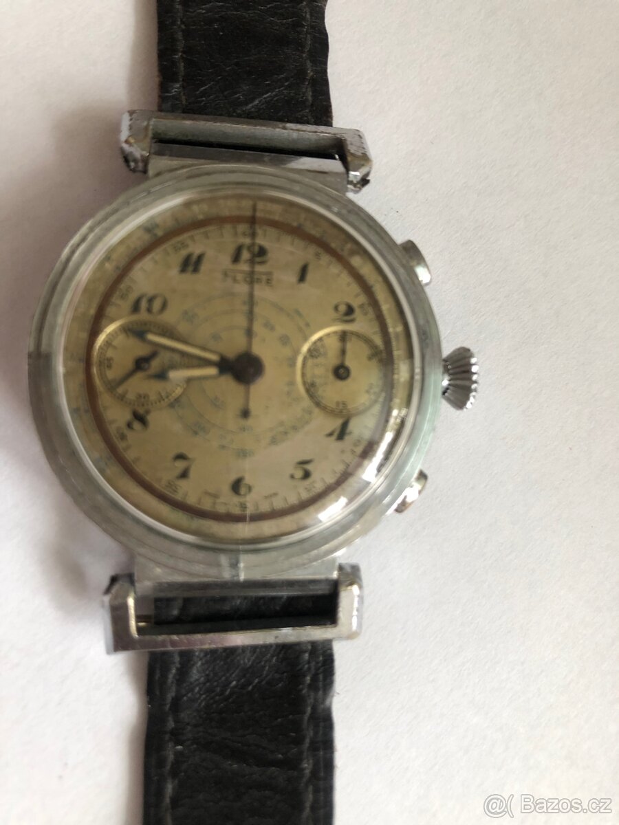 Nádherný ART DECO chronograf FLORE - 4