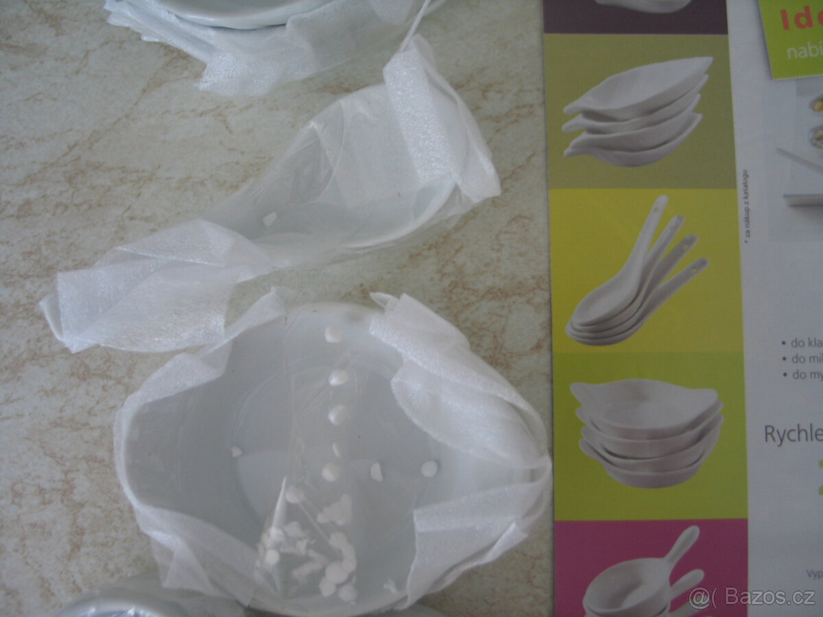 Porcelánové servírovací minimističky 24 kusů - 4