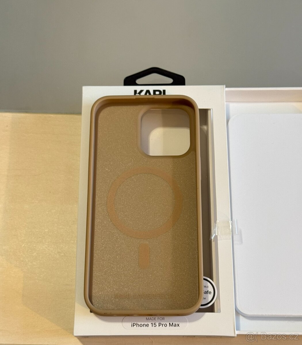 Karl Lagerfeld Leather Metal Logo Magsafe iPhone 15 Pro Max - 4