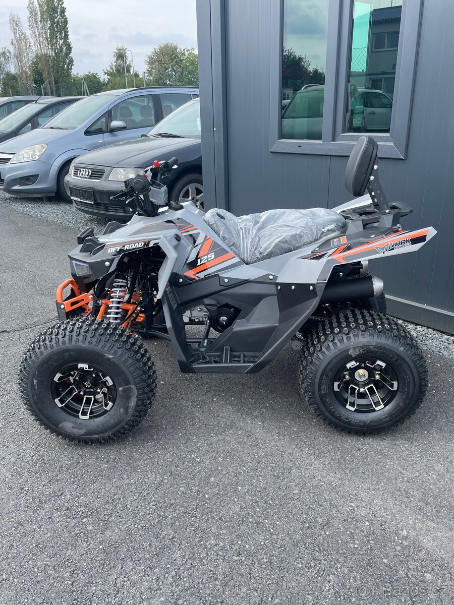 Dětská čtyřkolka FUN 125cc 3G8 - šedo oranžová model 2026