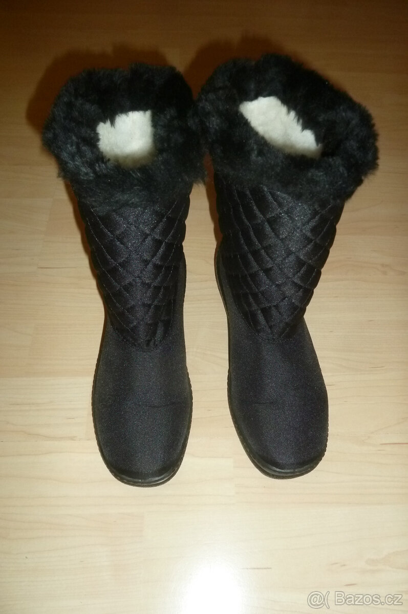 Dámské kozačky sněhule Vlnka vel. 39 s ovčí vlnou - 4
