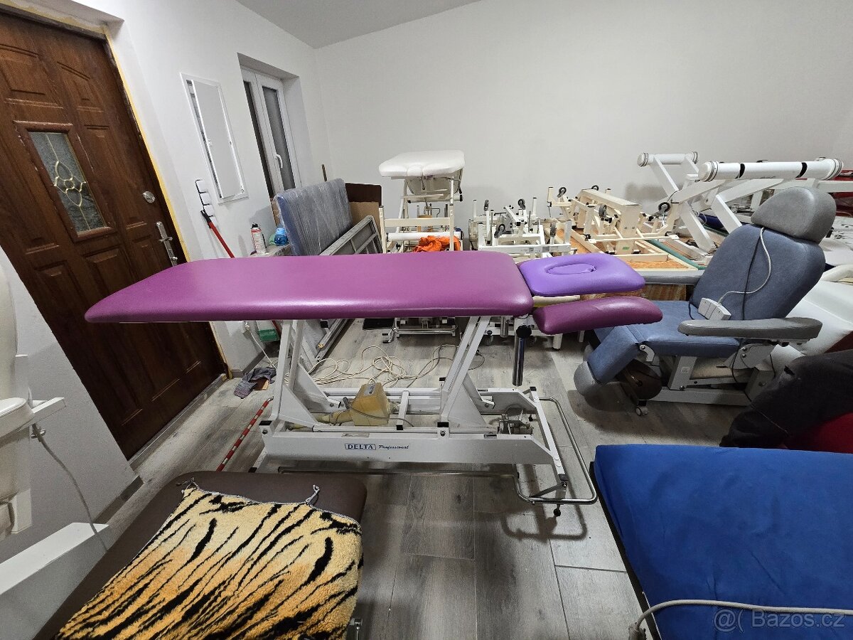 Elektrické Masážní lehátko fialové Profi 1 motor - 4