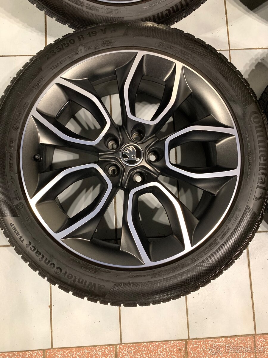 Alu kola Škoda R19 5X112 ZÁNOVNÍ ZIMNÍ PNEU 235/50 R19 DOT24 - 4