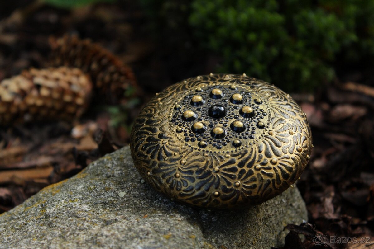 Mandala "Gold-Black" DotArt, akryl - 4