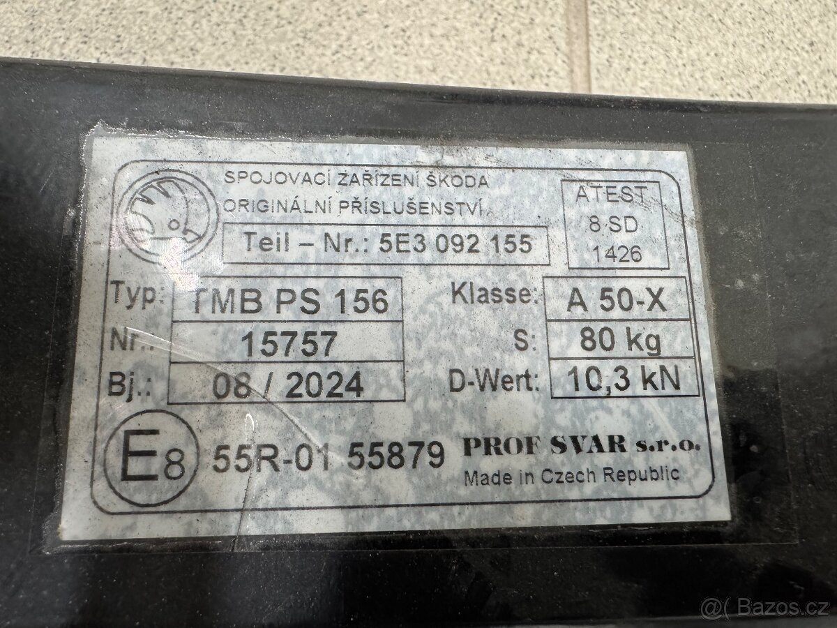 Originální tažné zařízení Škoda Octavia 4 s elektroinstalací - 4