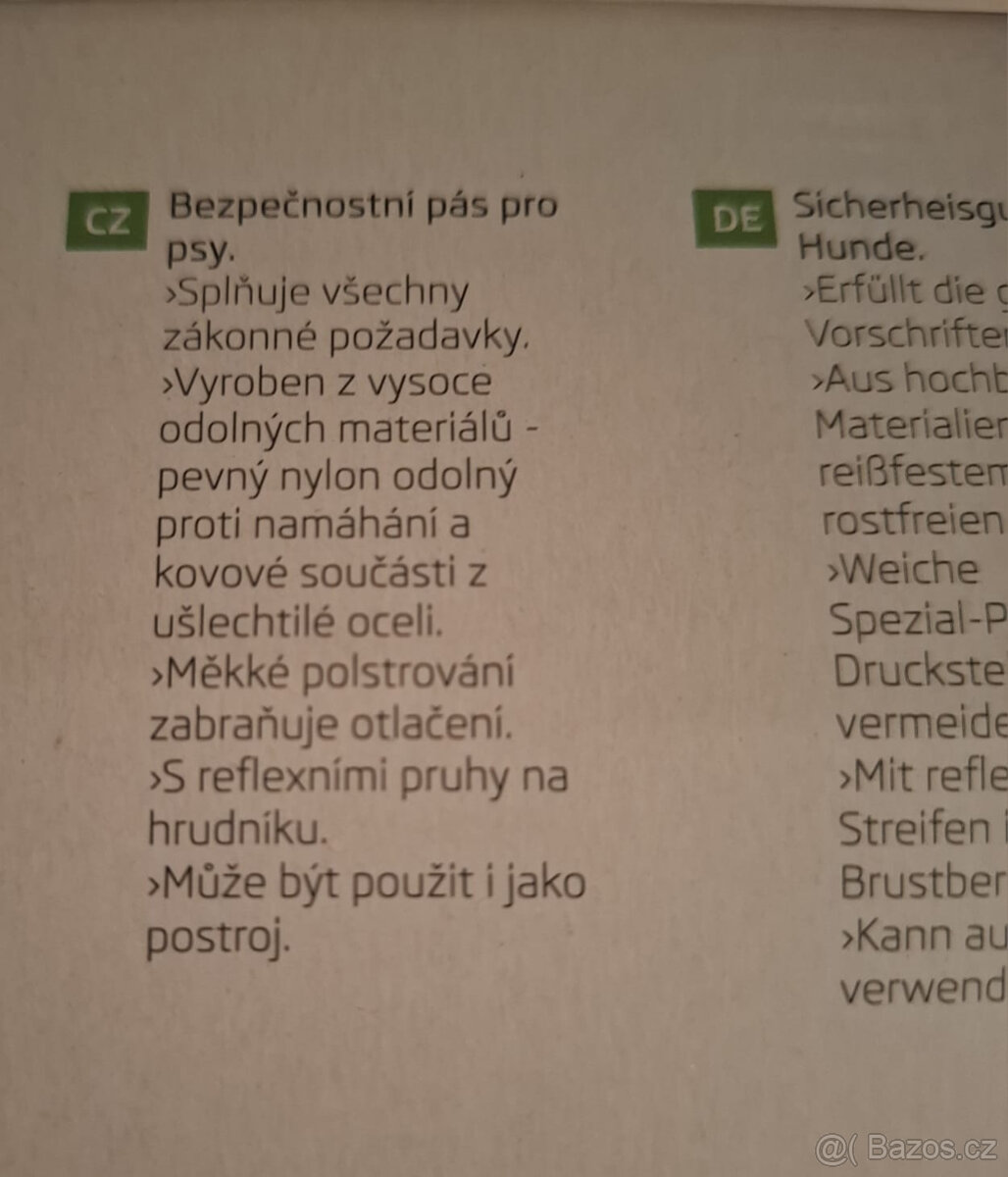 Bezpečnostní pás/postroj pro psy - XL - 4